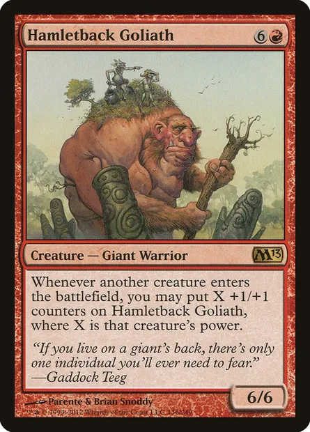 Hamletback Goliath, Magic card M13 136 — Magic 2013 set
