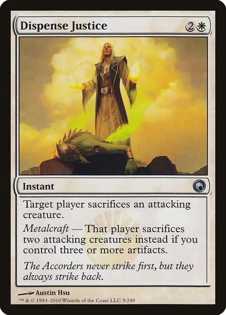 Dispense Justice, Magic card SOM 5 — Scars of Mirrodin set