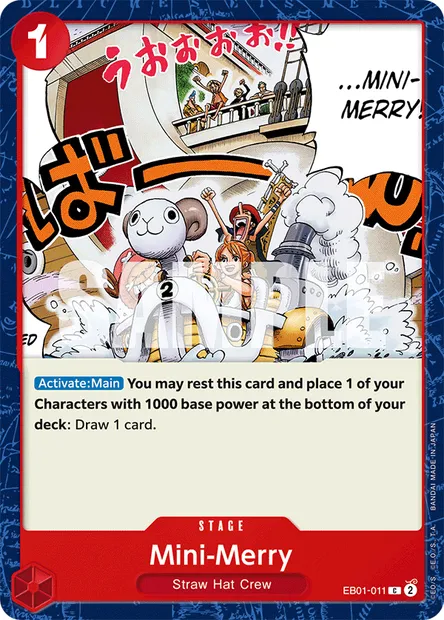 Mini-Merry, carte One Piece EB01-011 — extension MEMORIAL COLLECTION