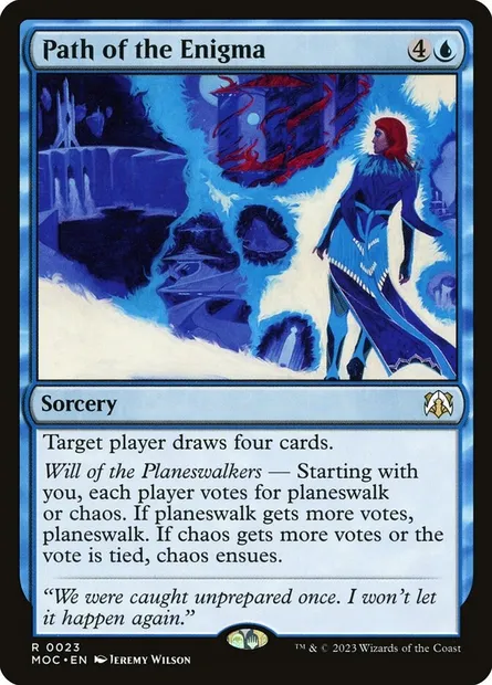 Path of the Enigma, Magic card MOC 23 — March of the Machine Commander set