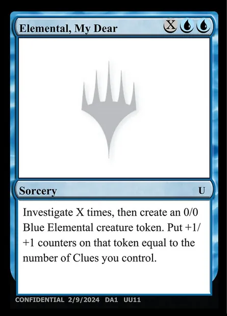 Elemental, My Dear, Magic card UNK UU11b — Unknown Event set