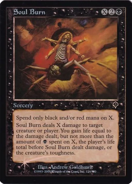 Brûlure des âmes, carte Magic INV 124★ — extension Invasion