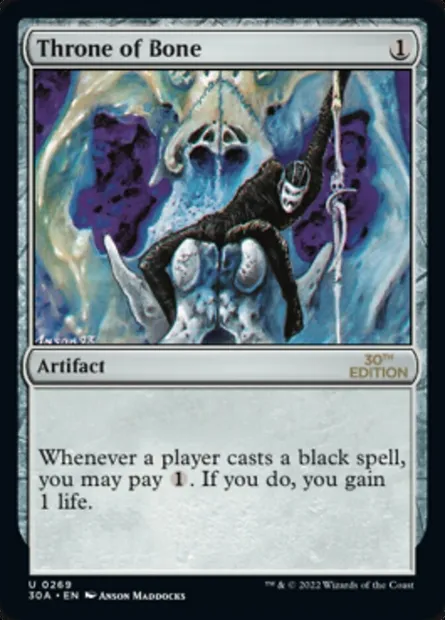 Trône d'os, carte Magic 30A 269 — extension 30th Anniversary Edition