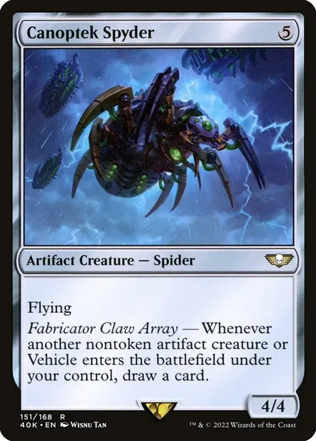Canoptek Spyder, Magic card 40K 151 — Warhammer 40,000 Commander set