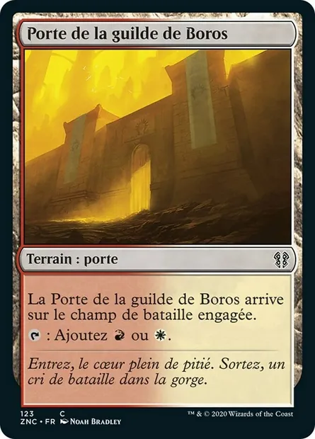 Porte de la guilde de Boros, carte Magic ZNC 123 — extension Zendikar Rising Commander