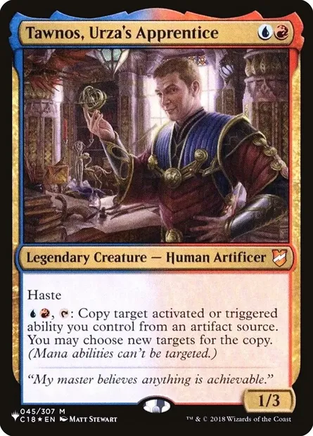 Tawnos, Urza's Apprentice, Magic card PLST C18-45 — The List set