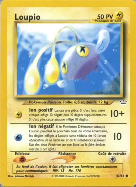Loupio, carte Pokémon NR 42 — extension Neo Revelation