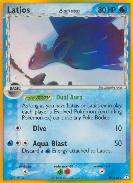 Latios δ, Pokémon card HP 12 — Holon Phantoms set
