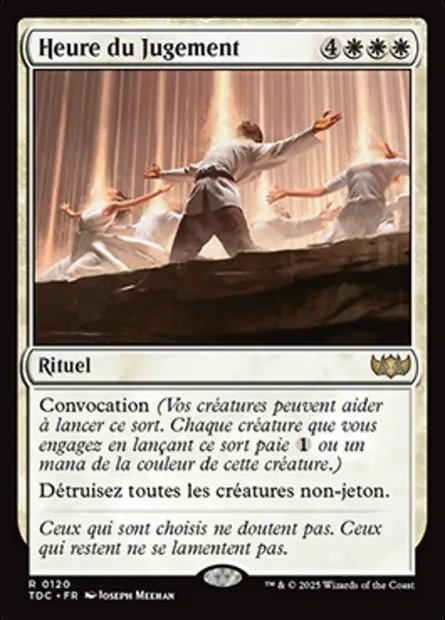 Heure du Jugement, carte Magic TDC 120 — extension Tarkir: Dragonstorm Commander