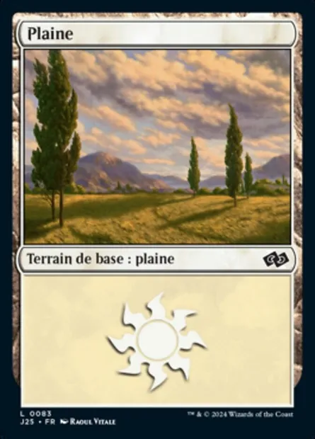 Plaine, carte Magic J25 83 — extension Foundations Jumpstart