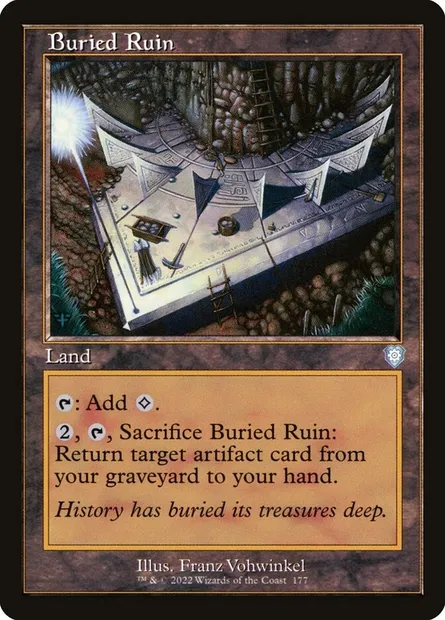 Buried Ruin, Magic card BRC 177 — The Brothers' War Commander set