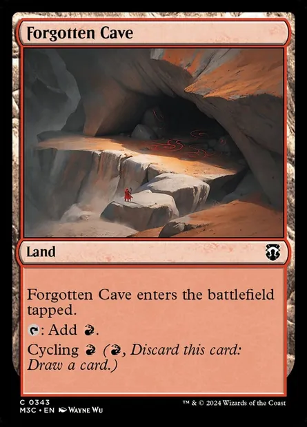Forgotten Cave, Magic card M3C 343 — Modern Horizons 3 Commander set