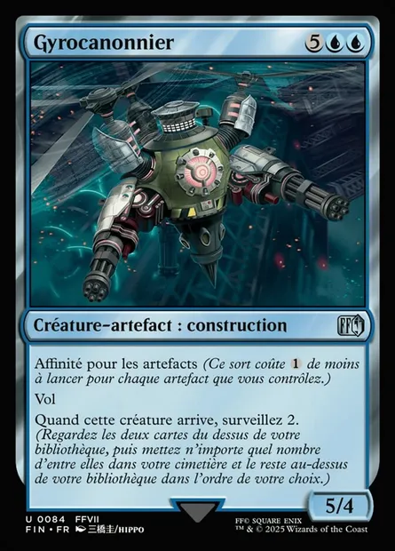 Gyrocanonnier, carte Magic FIN 84 — extension Final Fantasy