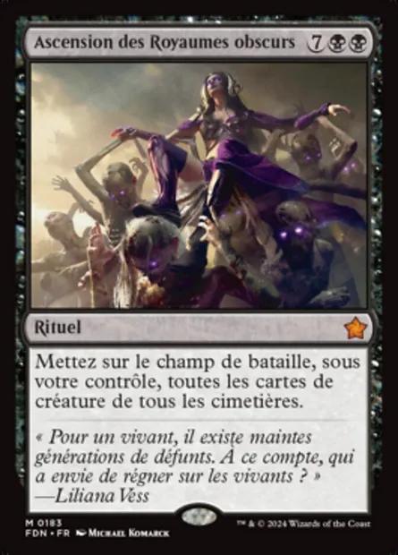 Ascension des Royaumes obscurs, carte Magic FDN 183 — extension Foundations