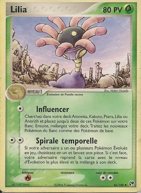 Lilia, carte Pokémon SS 42 — extension EX Tempête de sable