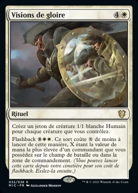 Visions de gloire, carte Magic MIC 32 — extension Midnight Hunt Commander