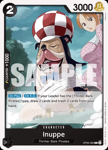 Inuppe, carte One Piece OP06-082 — extension ONE PIECE CARD THE BEST