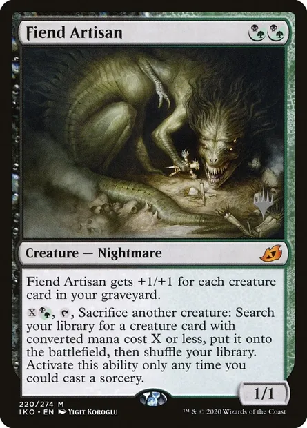 Fiend Artisan, Magic card PIKO 220p — Ikoria: Lair of Behemoths Promos set