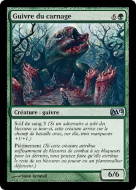 Guivre du carnage, carte Magic M12 168 — extension Magic 2012