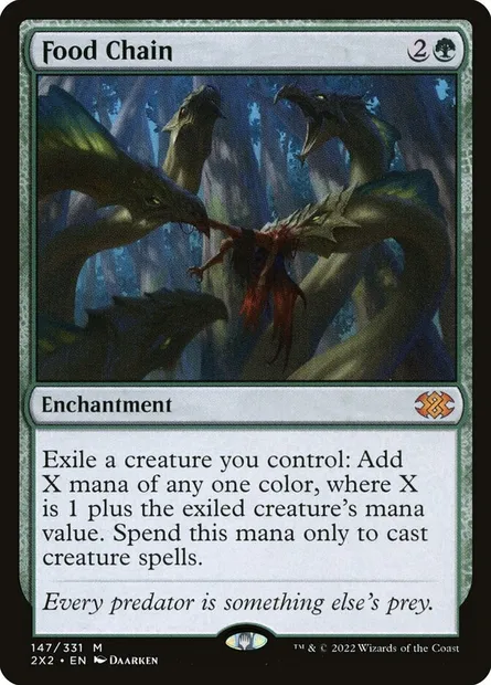 Food Chain, Magic card 2X2 147 — Double Masters 2022 set