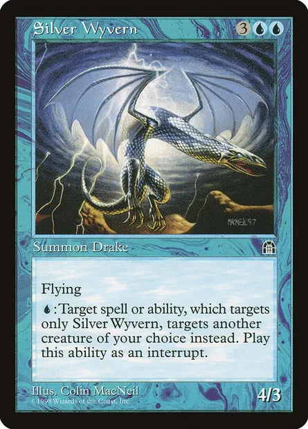 Silver Wyvern, Magic card STH 43 — Stronghold set