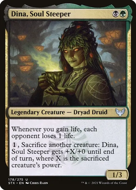 Dina, Soul Steeper, Magic card STX 178 — Strixhaven: School of Mages set