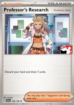 Professor's Research - Professor Sada, Pokémon card PPS 189 — Play! Pokémon Prize Pack Series set