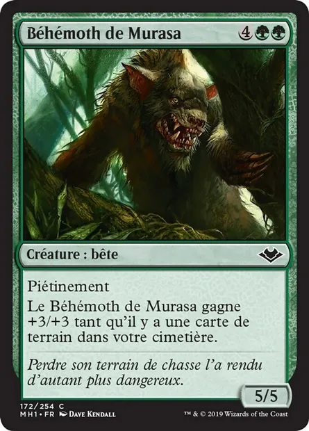 Béhémoth de Murasa, carte Magic MH1 172 — extension Horizons du Modern