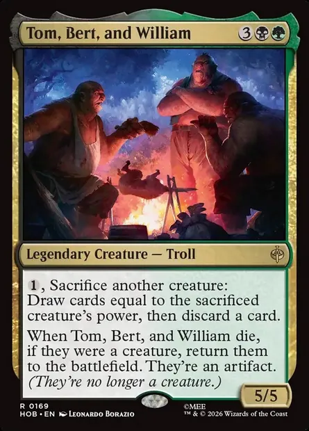 Tom, Bert, and William, Magic card HOB 169 — The Hobbit set