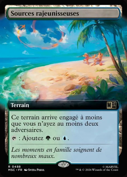 Sources rajeunisseuses, carte Magic MSC 488 — extension Marvel Super Heroes Commander