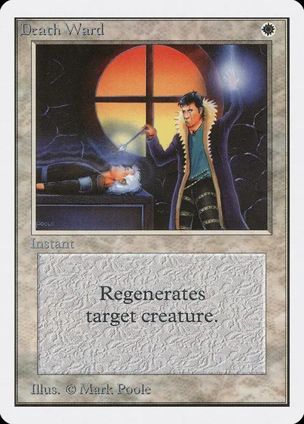Death Ward, Magic card 2ED 18 — Unlimited Edition set