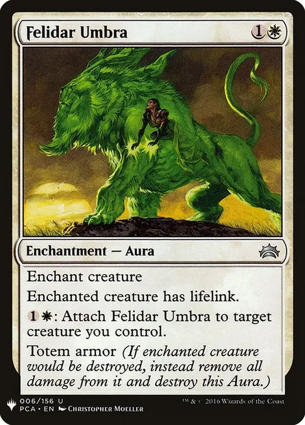 Ombre de félidar, carte Magic PLST PCA-6 — extension The List
