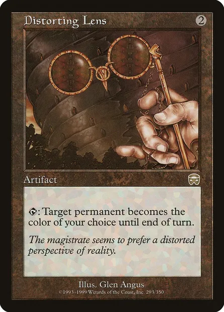 Distorting Lens, Magic card MMQ 293 — Mercadian Masques set