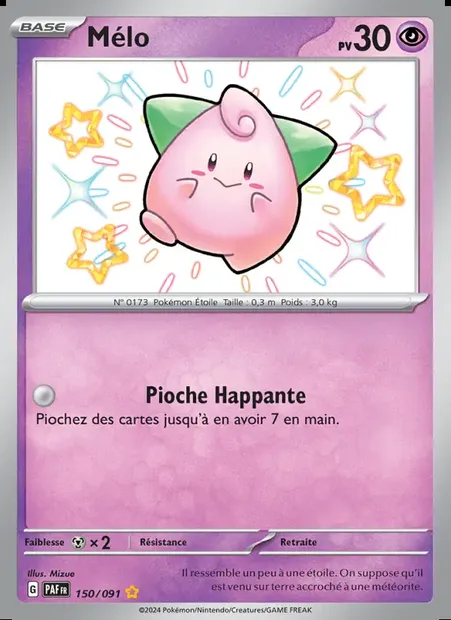 Mélo, carte Pokémon PAF 150 — extension Destinées de Paldea