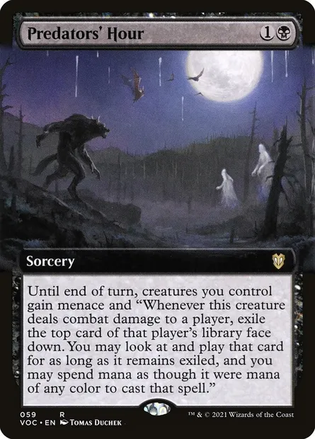 Predators' Hour, Magic card VOC 59 — Crimson Vow Commander set