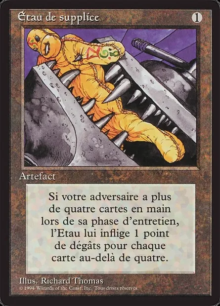 Black Vise, Magic card FBB 236 — Foreign Black Border set