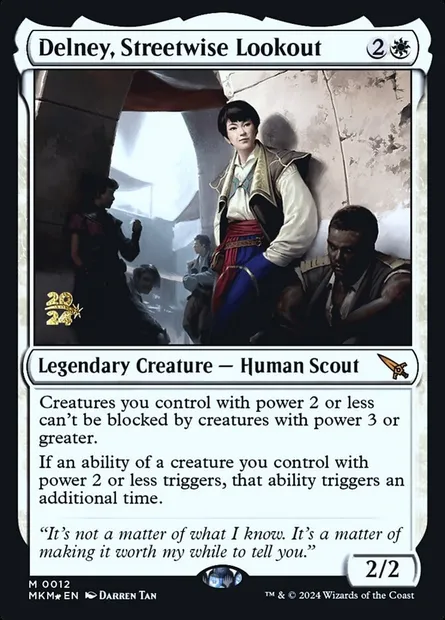 Delney, Streetwise Lookout, Magic card PMKM 12s — Murders at Karlov Manor Promos set