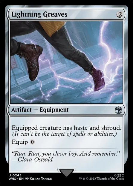 Lightning Greaves, Magic card WHO 243 — Doctor Who set