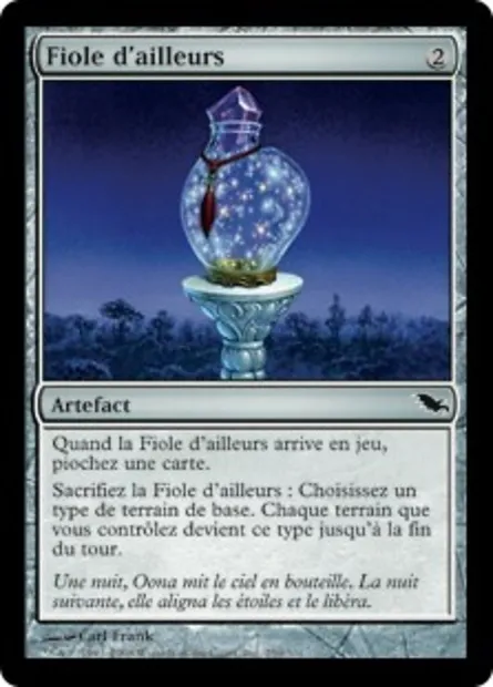 Fiole d'ailleurs, carte Magic SHM 250 — extension Sombrelande