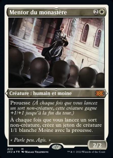 Mentor du monastère, carte Magic 2X2 420 — extension Double Masters 2022
