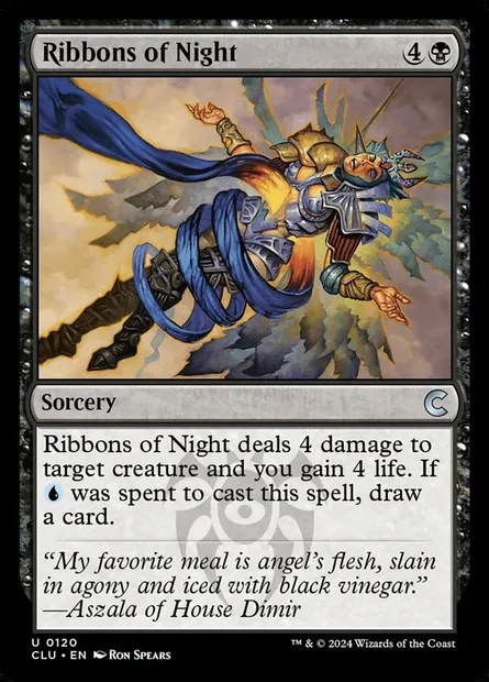 Rubans de nuit, carte Magic CLU 120 — extension Ravnica: Clue Edition
