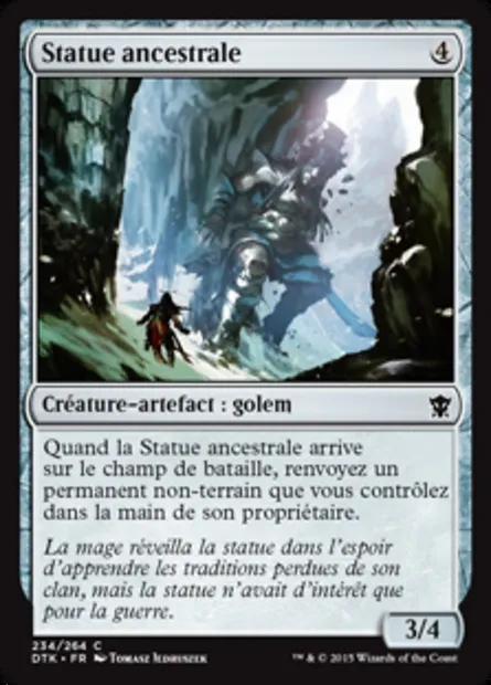 Statue ancestrale, carte Magic DTK 234 — extension Les Dragons de Tarkir