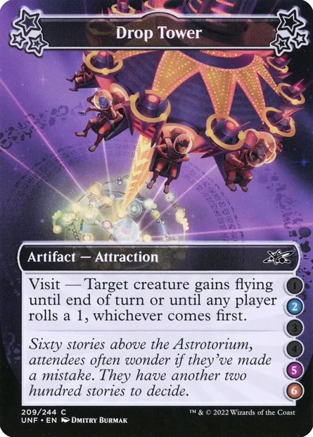 Drop Tower, Magic card UNF 209c — Unfinity set
