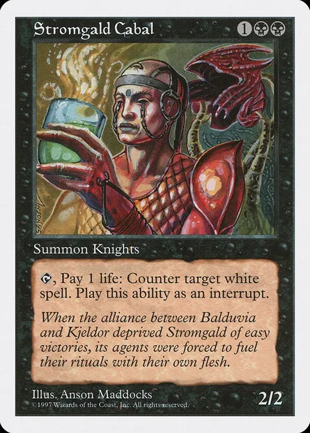Stromgald Cabal, Magic card 5ED 195 — Fifth Edition set