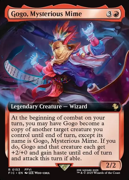 Gogo, Mysterious Mime, Magic card FIC 153 — Final Fantasy Commander set