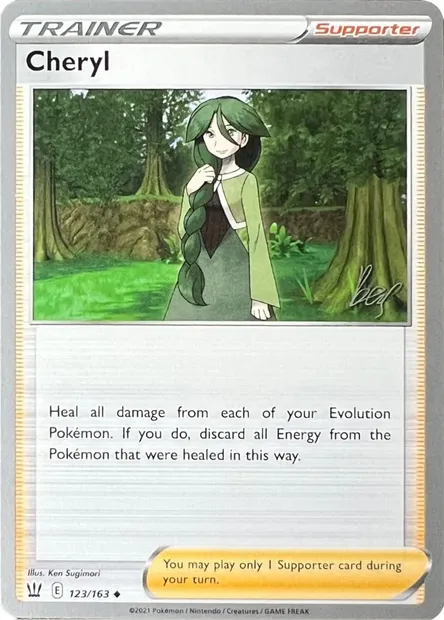 Cheryl, Pokémon card WCD22 123 — World Championship Decks 2022 set