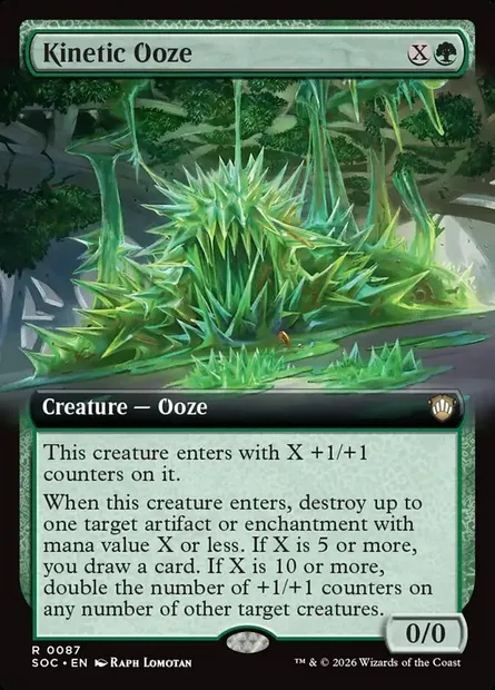 Kinetic Ooze, Magic card SOC 87 — Secrets of Strixhaven Commander set