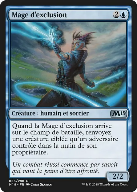 Mage d'exclusion, carte Magic M19 55 — extension Core Set 2019