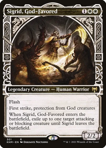 Sigrid, God-Favored, Magic card KHM 301 — Kaldheim set