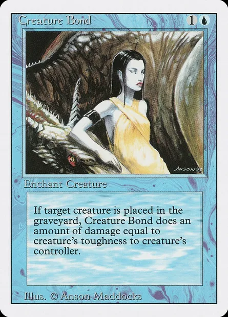 Creature Bond, Magic card 3ED 55 — Revised Edition set